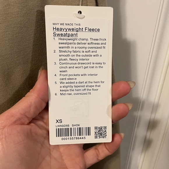 LULULEMON HEAVEYWEIGHT FLEECE SWEATPANT. SHEER OAK - Picture 7 of 10